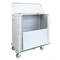 Trolley for transporting dirty laundry
